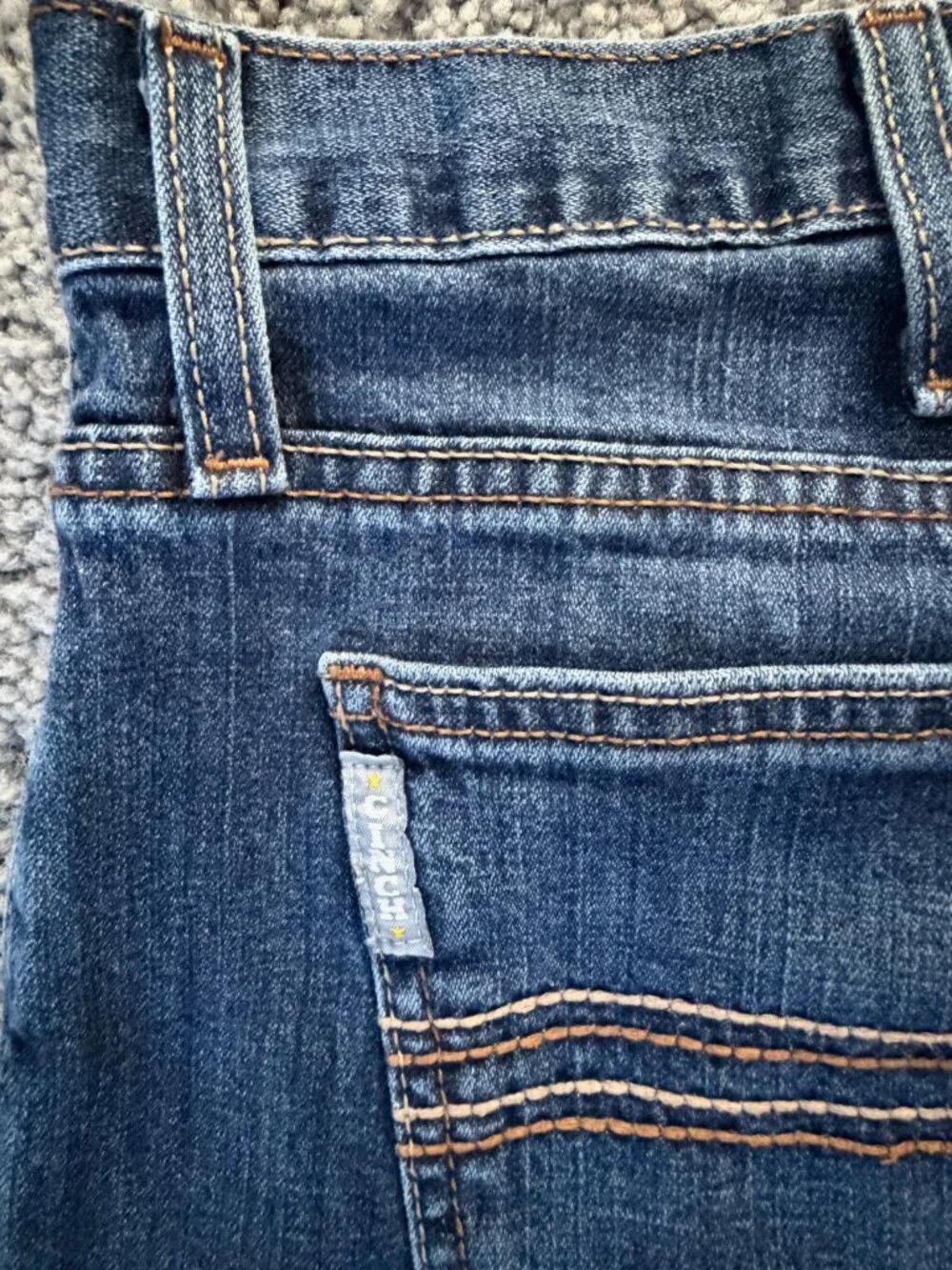 Cinch Silver Label Straight Leg Jeans 38x32 Dark Stone Wash Cotton- VERY Good UC
